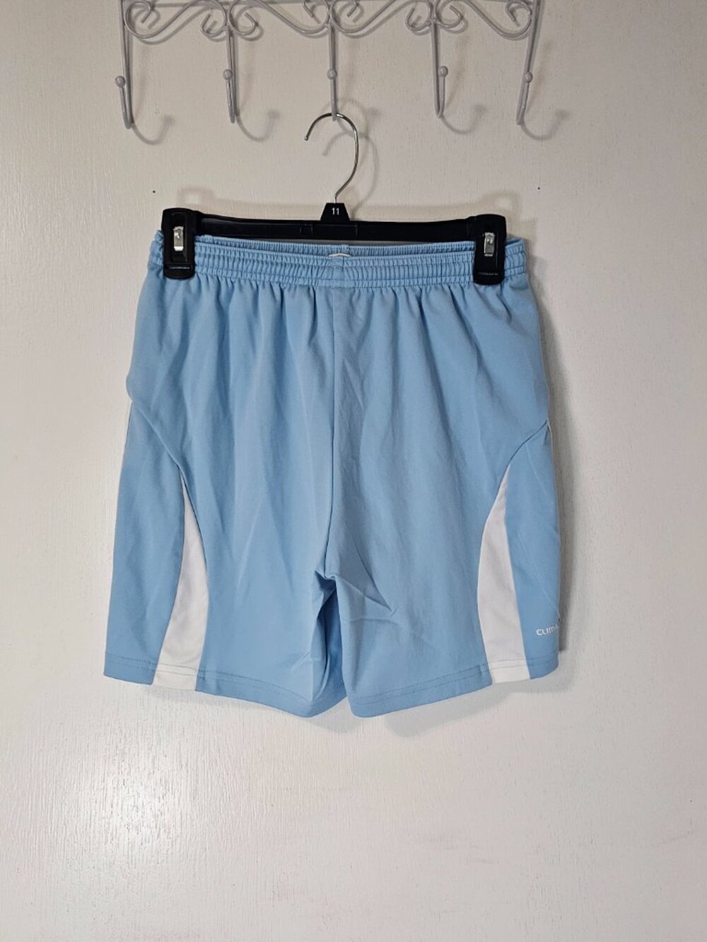 Adidas Climalite Athletic Training Shorts Light Blue Women's - Size Small - Picture 3 of 6